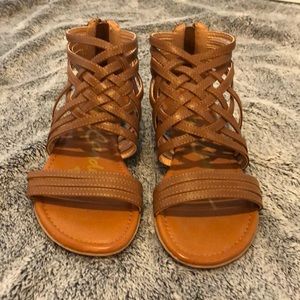 Rock & Candy Brown Gladiator Sandals. Sz 8